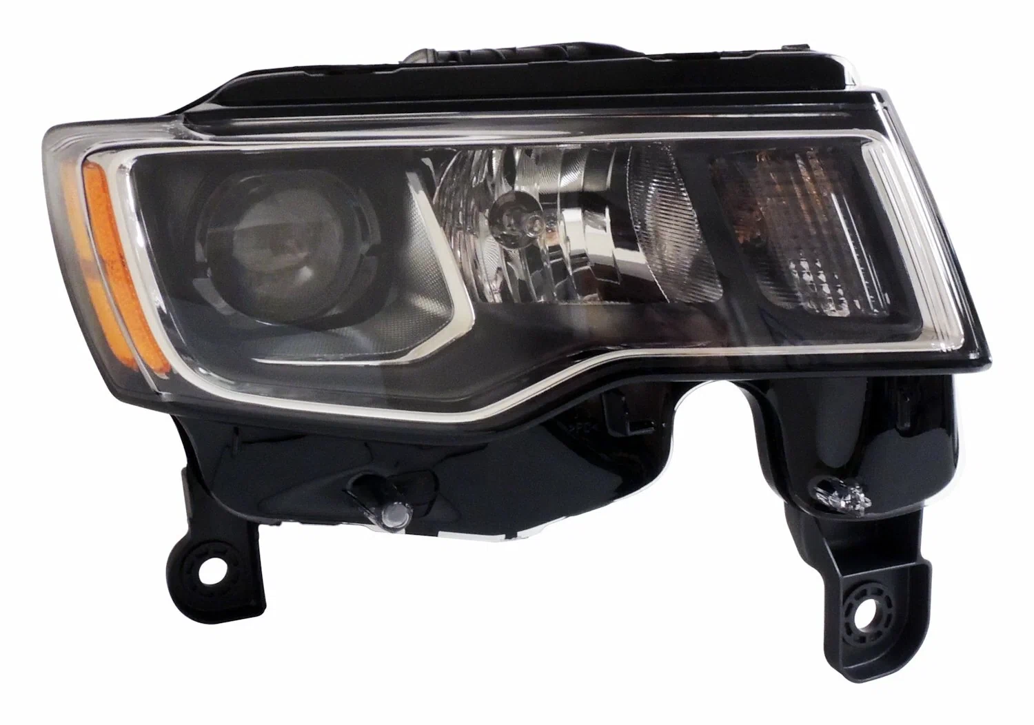 Crown Right Headlight Assembly for 2017+ Jeep WK Grand Cherokee w_ Halogen Bulbs - 68289234AE